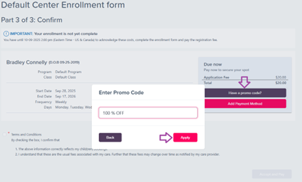 Terms and conditions acceptance